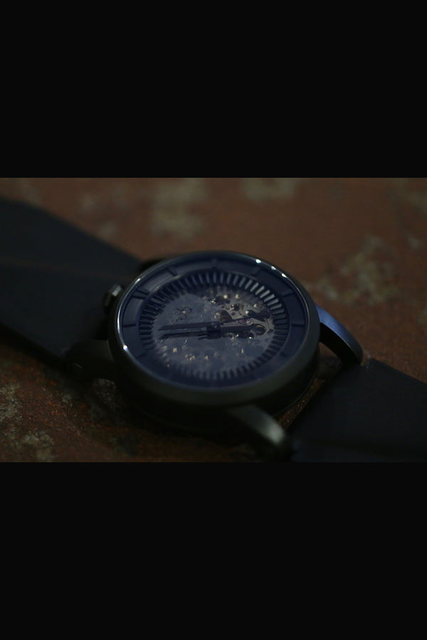 fob paris R413 Double Ring Black Matte Watch R413C-01/R413S-102 (PFP2)